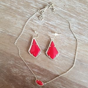 Kendra Scott Necklace amd Earring set